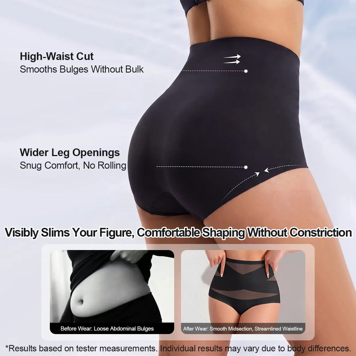High Waisted Cotton Shapewear for Women