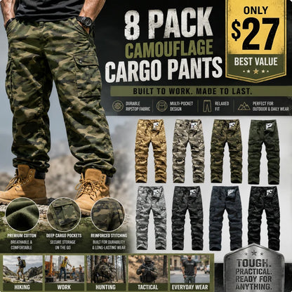 Men’s practical camouflage cargo pants