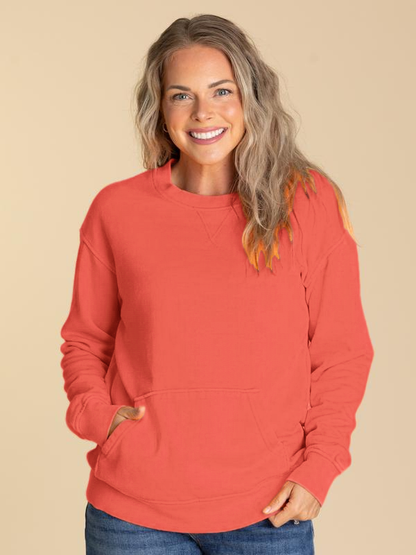 Pigment Dyed Cozy Campfire Crewneck Sweatshir