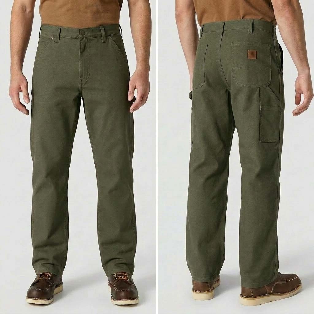 Ends at Midnight ! Men's Flex Relaxed Straight Work Pants Rigby Pant