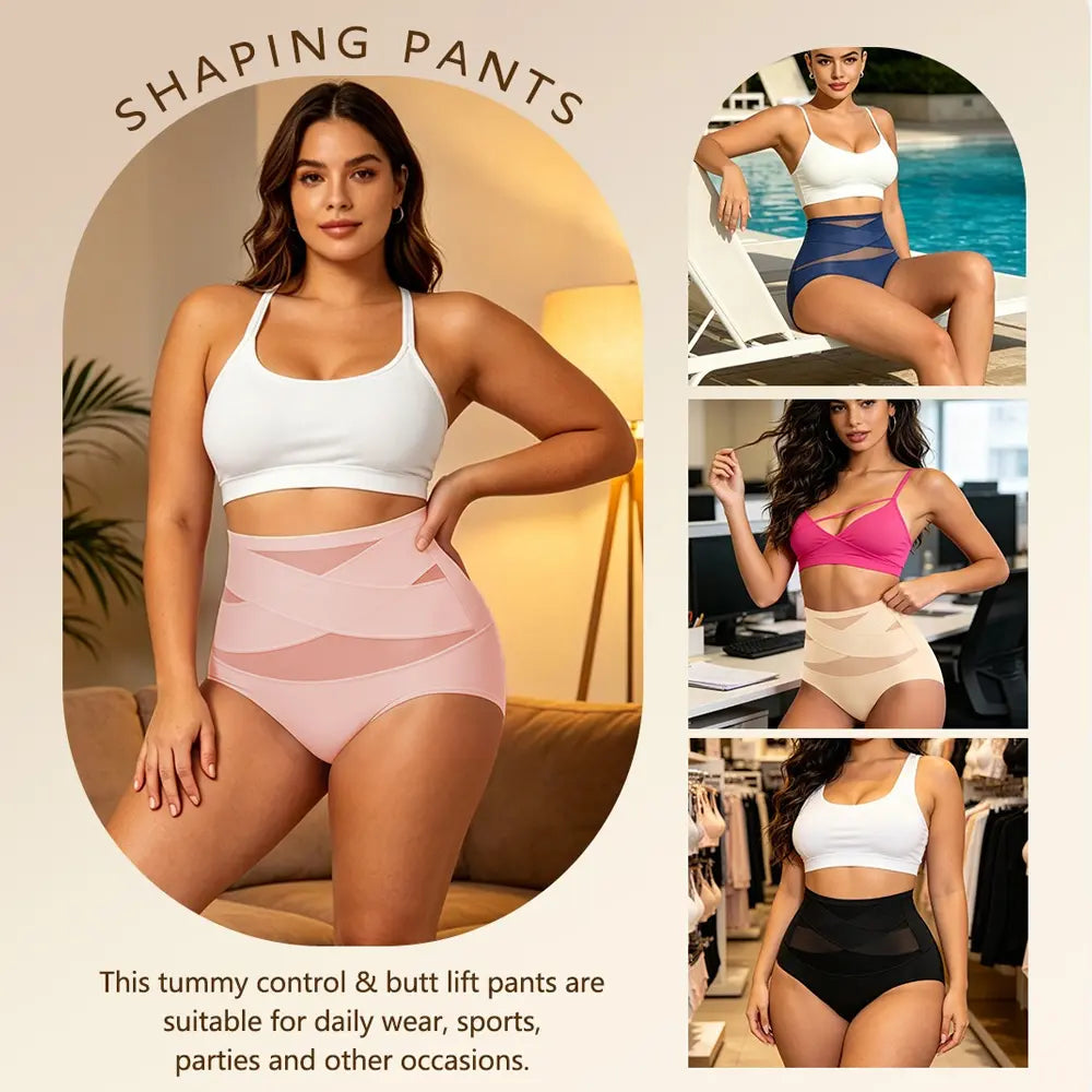 High Waisted Cotton Shapewear for Women