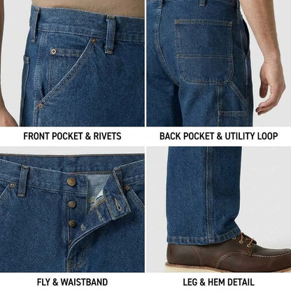 Ends at Midnight ! Men's Flex Relaxed Straight Work Pants Rigby Pant